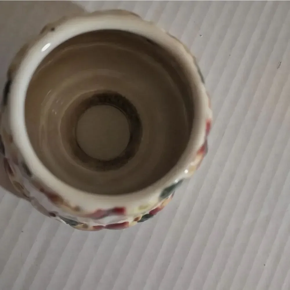 👍 Vintage Yankee Candle Small ceramic Apple Candle Shade  C5